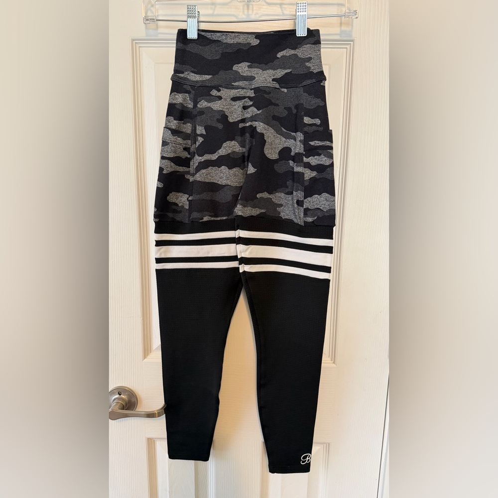 Bombshell Sportswear  Black and Gray Camouflage Leggings
